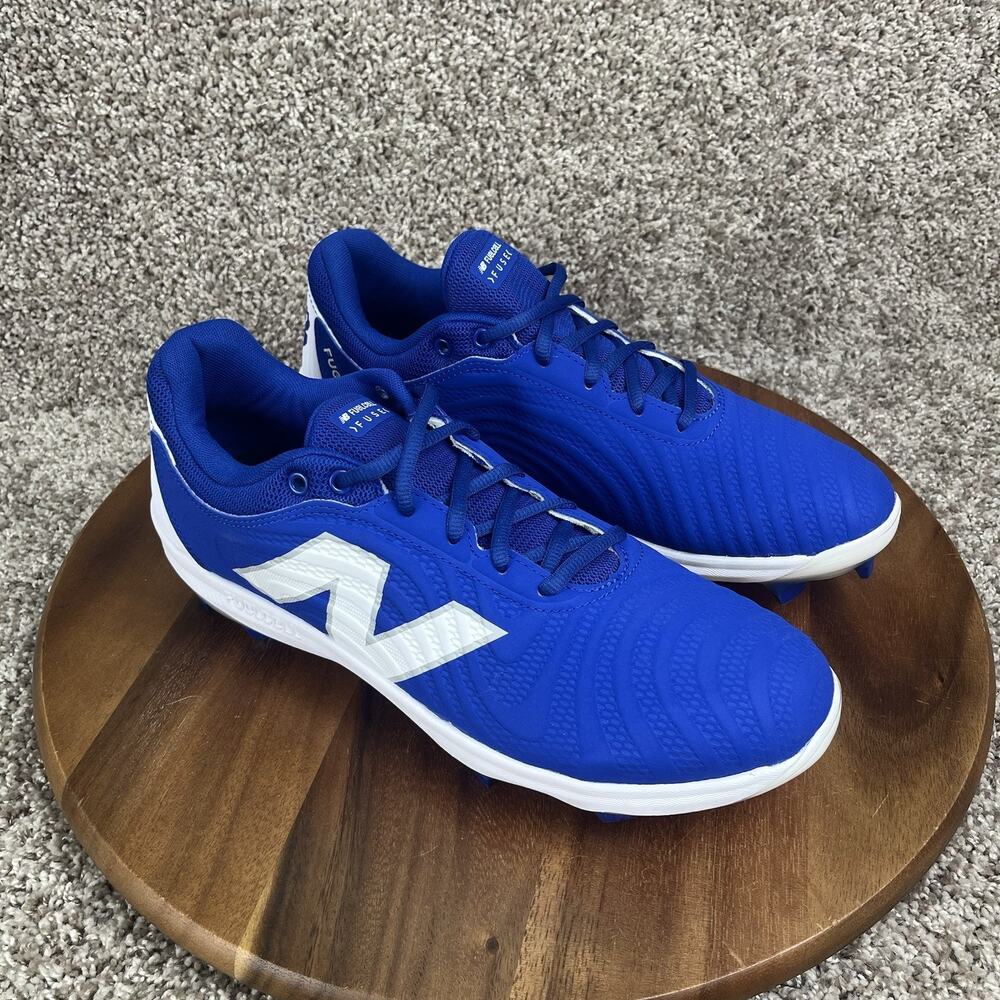 New Balance Women’s Size 13 FuelCell Fuse V4 Molded Softball Shoe Blue White